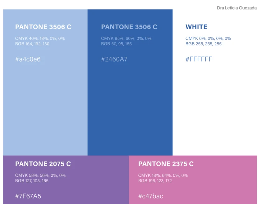 Paleta de color — Dra. Leticia Quezada