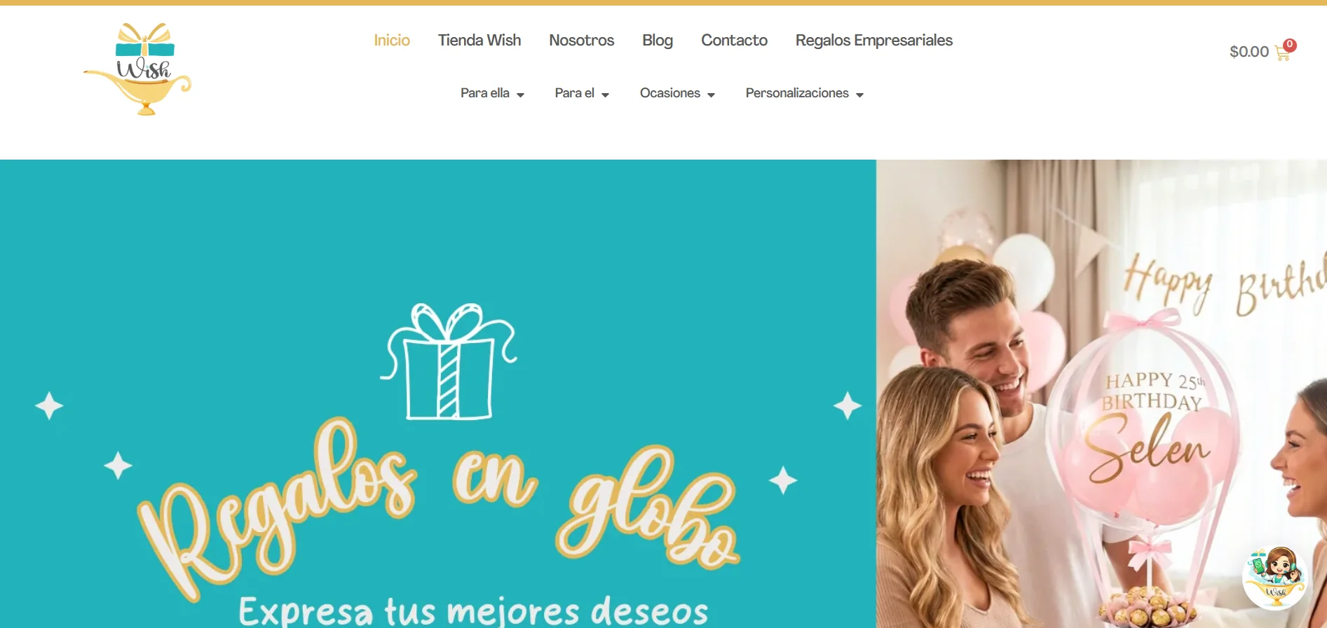 Proyecto Wish — Regalos en Globo